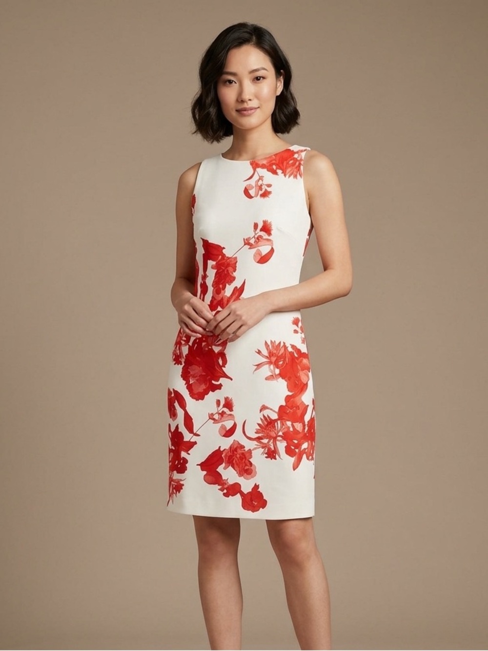 Chiara Boni Sz 4 La Petite Robe Floral Cocktail Wedding Guest Short Dress